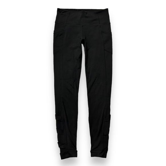 Athleta leggings Ankle Strap Detail Womens‎ Small Black - Picture 1 of 7